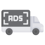 Vehicle branding advertisement.